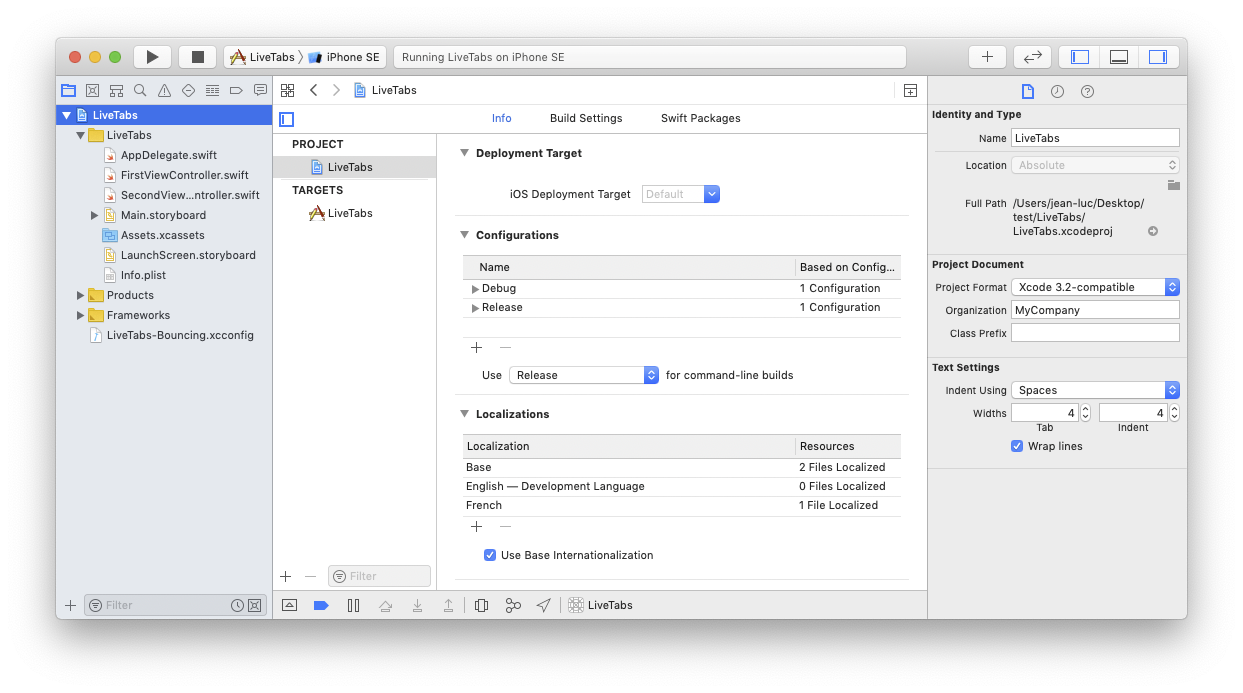 French localization added in LiveTabs Xcode project