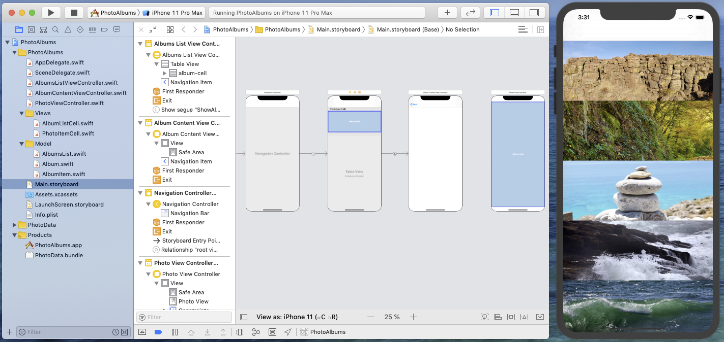 PhotoALbum application structure